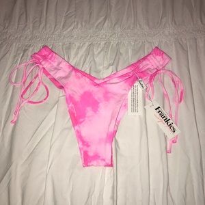 NWT frankie’s bikinis x sofia richie pink bottoms